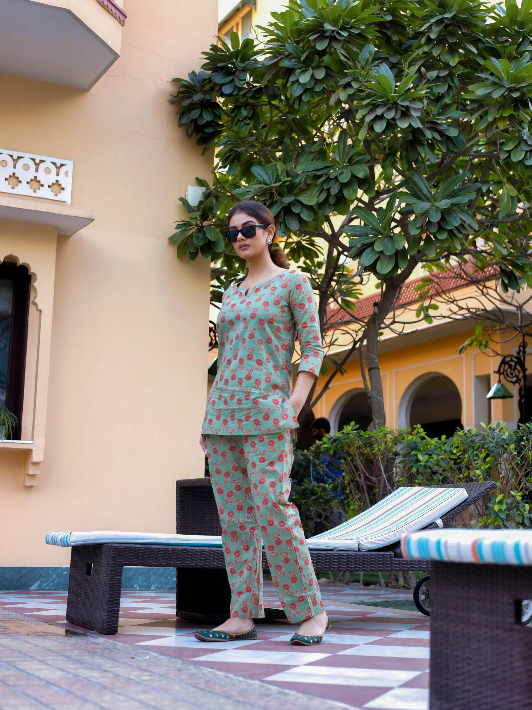 Designer Mart Women's Cotton Floral Printed Night Suit Set of Shirt &  Pyjama at Rs 699.00 | Shastri Nagar | Meerut| ID: 2850502648730