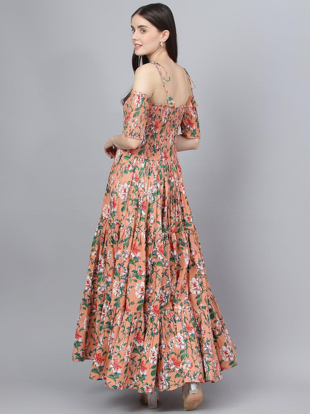 Peachy queen maxi outlet dress