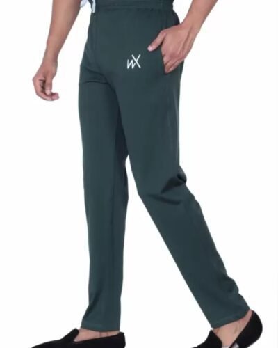 Wizax Men Solid Grey Track Pants