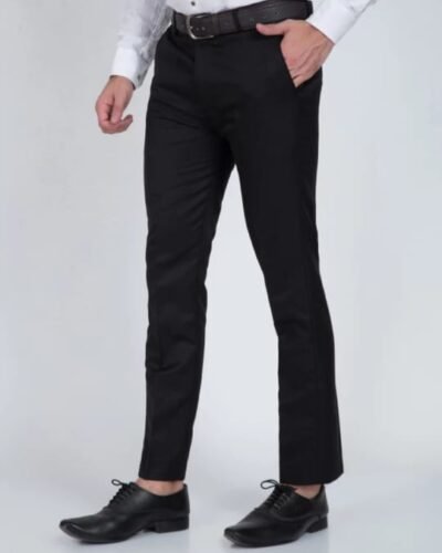 Casual Black Formal Pants