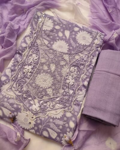 Soothing Purple Suit Set for Ladies