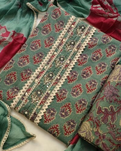 Heritage Print  Cotton Suit Set