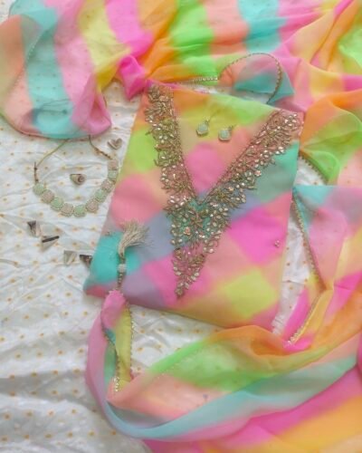 Goerget unstitched dress material